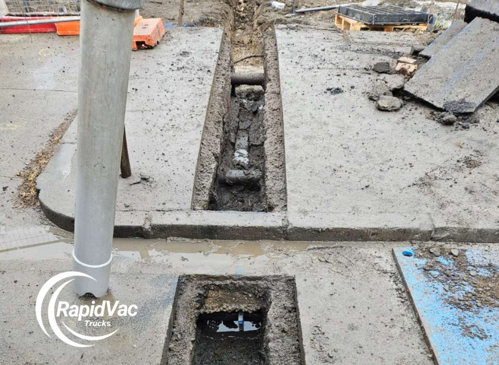 Vacuum excavation preparing foundations for new buildings in Melbourne.